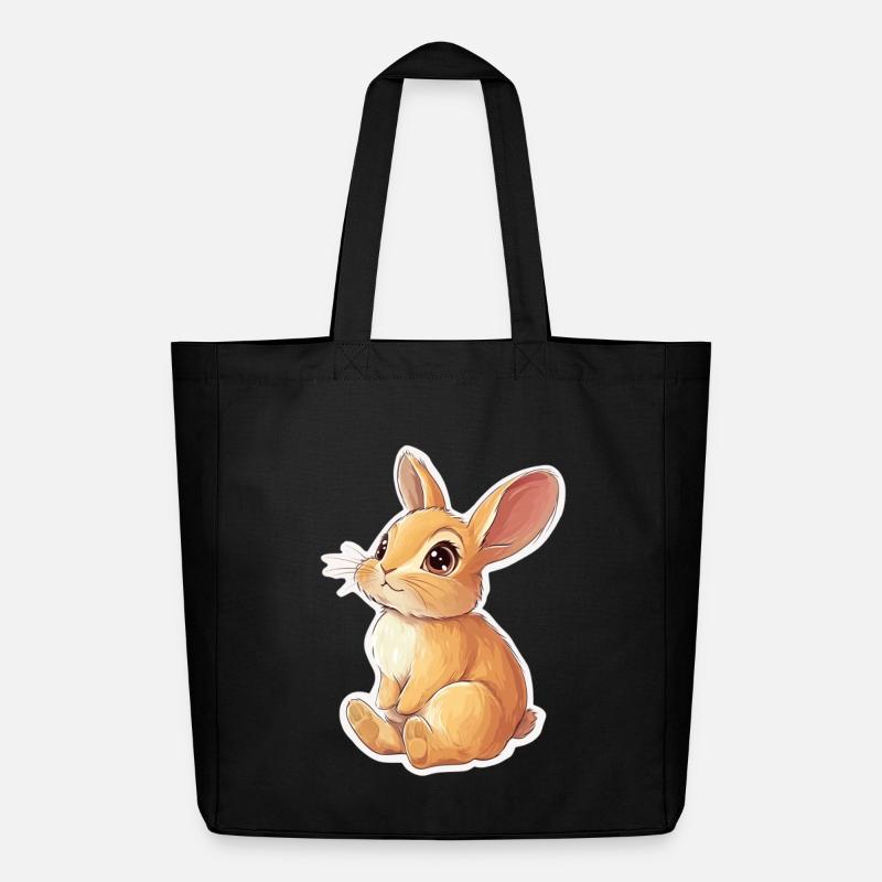 Hase - Midweight recycelter Stoffbeutel von Stanley/Stella - Schwarz