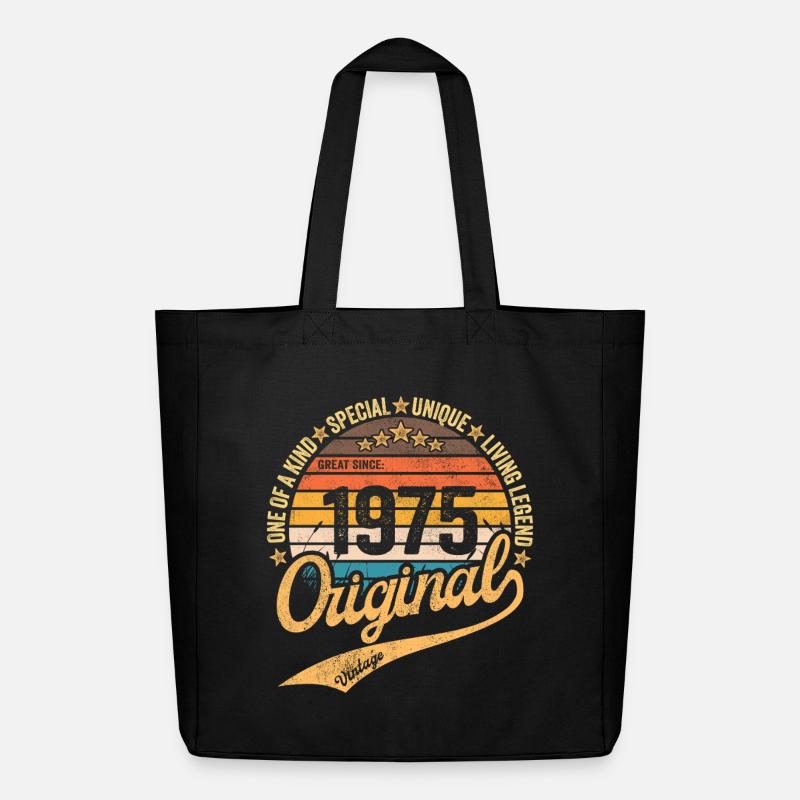 Original 1957 Retro Logo - Midweight recycelter Stoffbeutel von Stanley/Stella - Schwarz