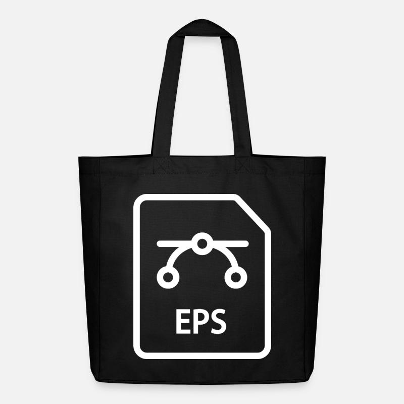 Fichier EPS - Tote bag Stanley/Stella Midweight recyclé - noir
