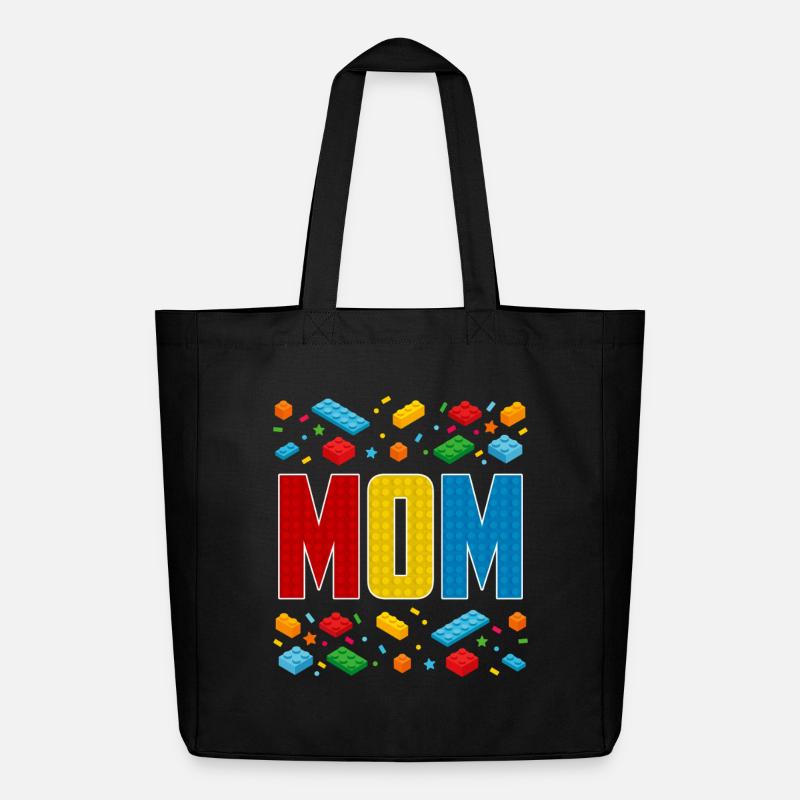 Maman brique constructeur créatif maternité bloc amant - Tote bag Stanley/Stella Midweight recyclé - noir