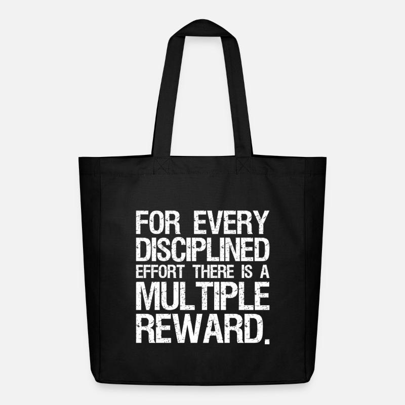 for every disciplined effort there is a multiple - Midweight recycelter Stoffbeutel von Stanley/Stella - Schwarz