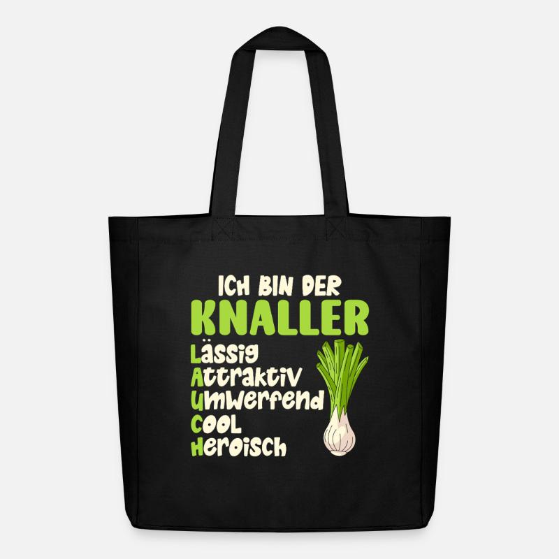 Haltérophile BIN EIN LAUCH LÄSSIG COOL Drôle - Tote bag Stanley/Stella Midweight recyclé - noir