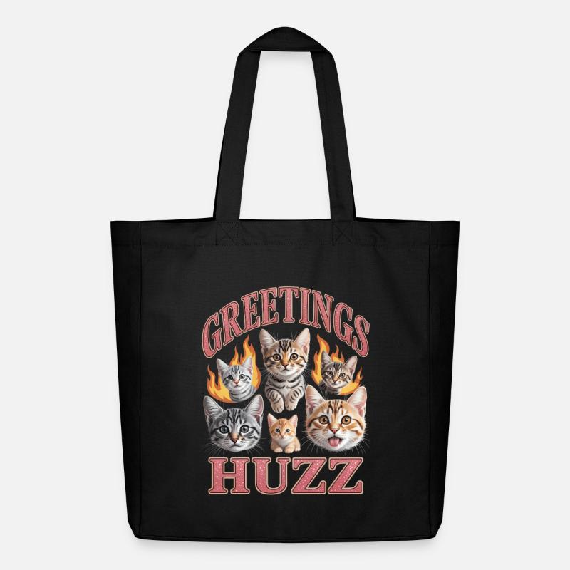 Greetings Huzz Unwearable Bootleg - Midweight recycelter Stoffbeutel von Stanley/Stella - Schwarz