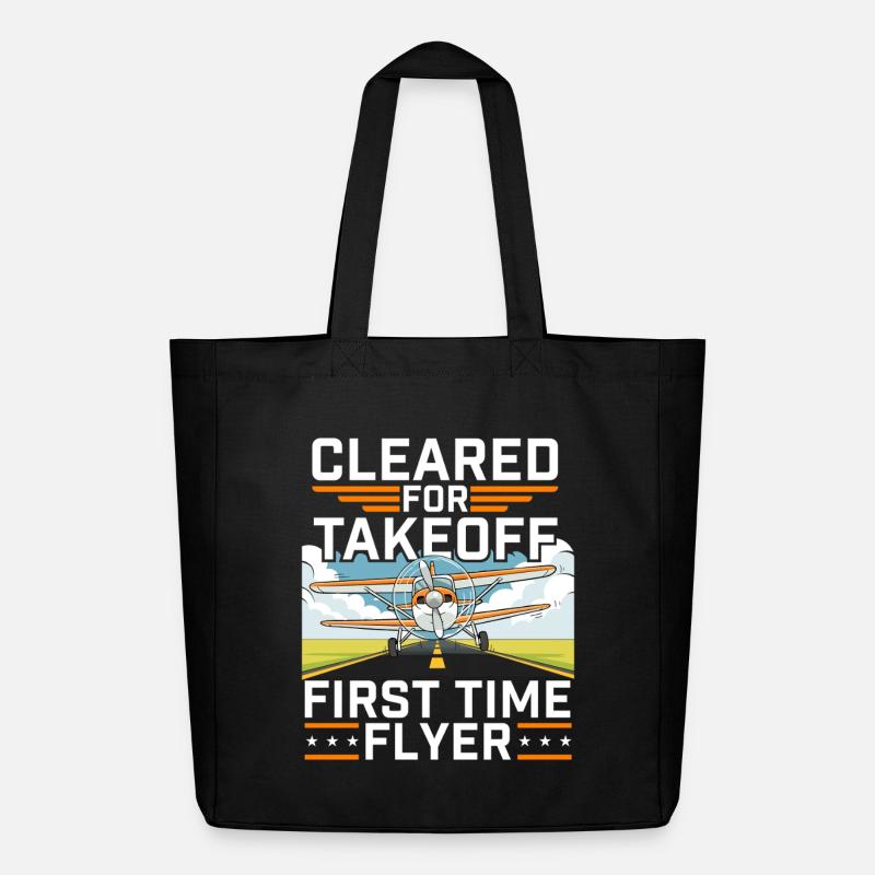 Startfreigabe als Erstflieger - Midweight recycelter Stoffbeutel von Stanley/Stella - Schwarz