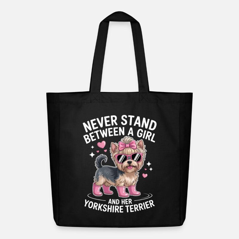 Yorkshire Terrier Witz Yorkshire Terrier Geschenk - Midweight recycelter Stoffbeutel von Stanley/Stella - Schwarz