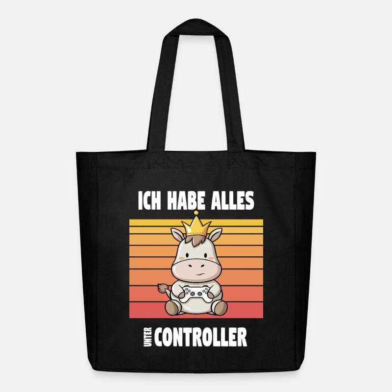 gaming animal design - Midweight recycelter Stoffbeutel von Stanley/Stella - Schwarz