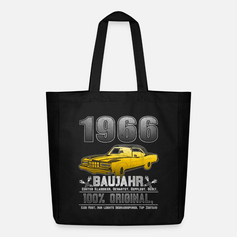 Limited edition 1966 - 60. Geburtstag Geschenk - Midweight recycelter Stoffbeutel von Stanley/Stella - Schwarz