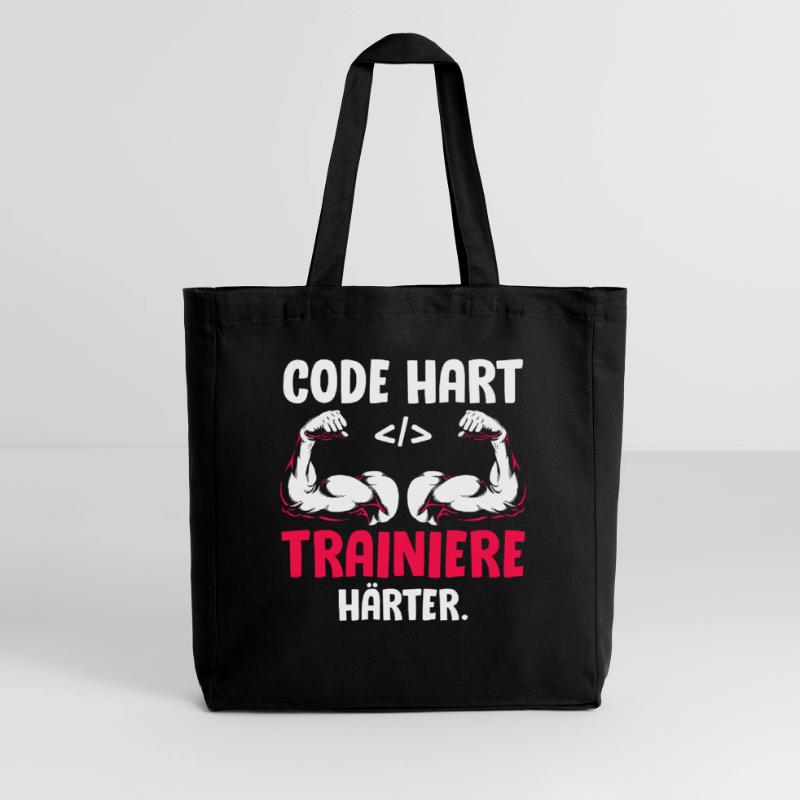 Codeur CODE ENTRAÎNEZ-VOUS PLUS FORT Drôle Tote bag Stanley/Stella Midweight recyclé