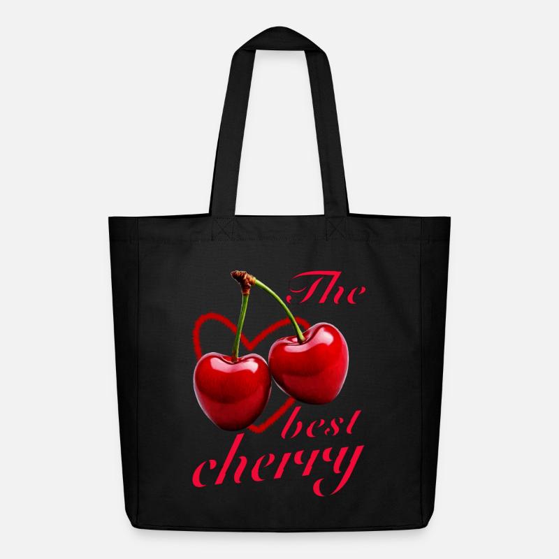 KIRSCHEN The best cherry - Midweight recycelter Stoffbeutel von Stanley/Stella - Schwarz