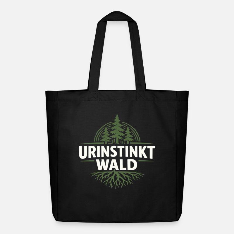 Emblème de la Forêt de l’Instinct Primal - Tote bag Stanley/Stella Midweight recyclé - noir