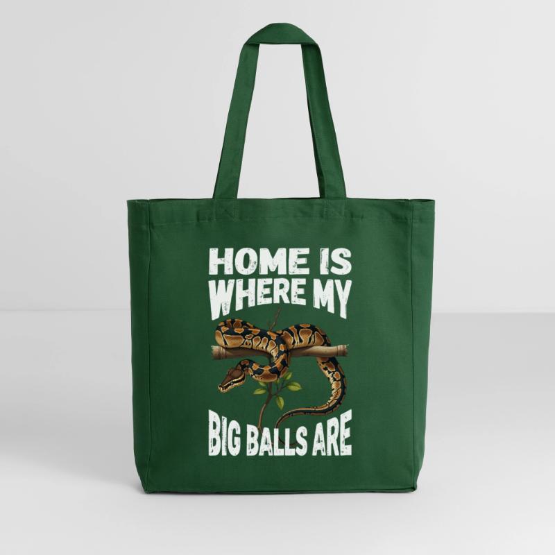 King Python Snakes Lover Terrarium Python Midweight Recycled Tote Bag by Stanley/Stella