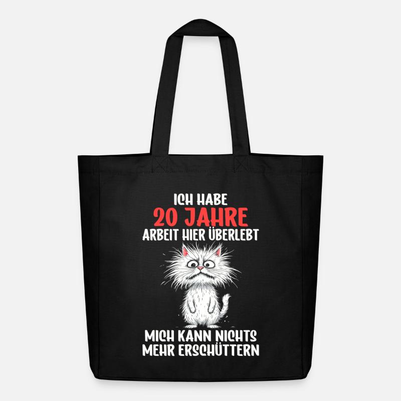 20-års firmajubilæumstjeneste Jubilæumsarbejde - Tote bag Stanley/Stella Midweight genanvendt - sort