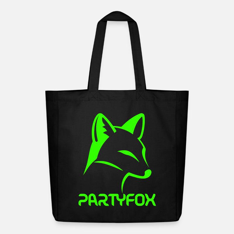 Partyfox - Midweight recycelter Stoffbeutel von Stanley/Stella - Schwarz