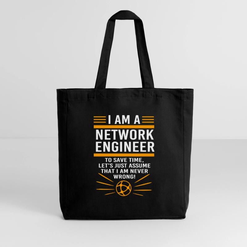 Network Computer Scientist Programmer Admin Midweight Recycled Tote Bag by Stanley/Stella