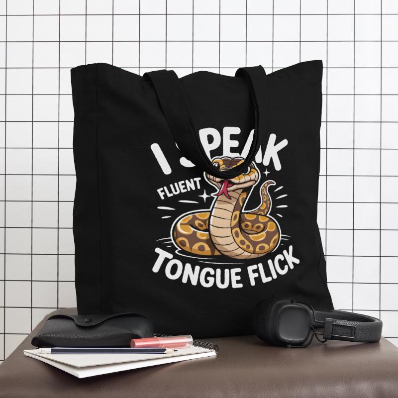 Langue Fluide | Humour du Python Roi Tote bag Stanley/Stella Midweight recyclé