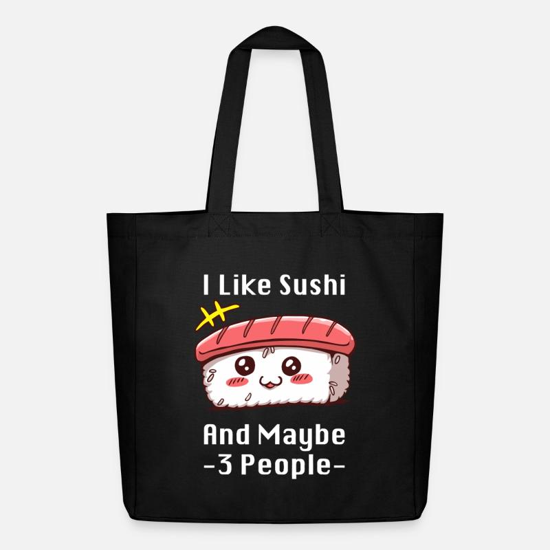 Charme de mème sushi - Tote bag Stanley/Stella Midweight recyclé - noir