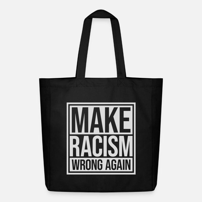Rendre le racisme répréhensible - Tote bag Stanley/Stella Midweight recyclé - noir