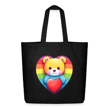 L’amour est une nécessité pour l’ours - Tote bag Stanley/Stella Midweight recyclé - noir - Devant