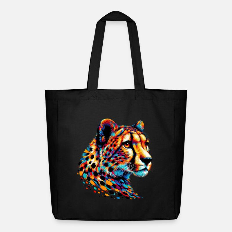 Guépard - Tote bag Stanley/Stella Midweight recyclé - noir