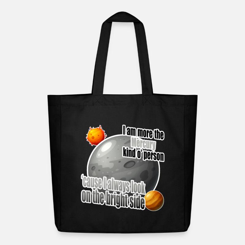 I am more the Mercury kind o' person - Midweight recycelter Stoffbeutel von Stanley/Stella - Schwarz