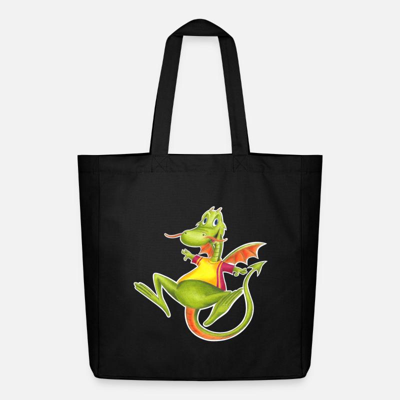 little dragon - Midweight recycelter Stoffbeutel von Stanley/Stella - Schwarz