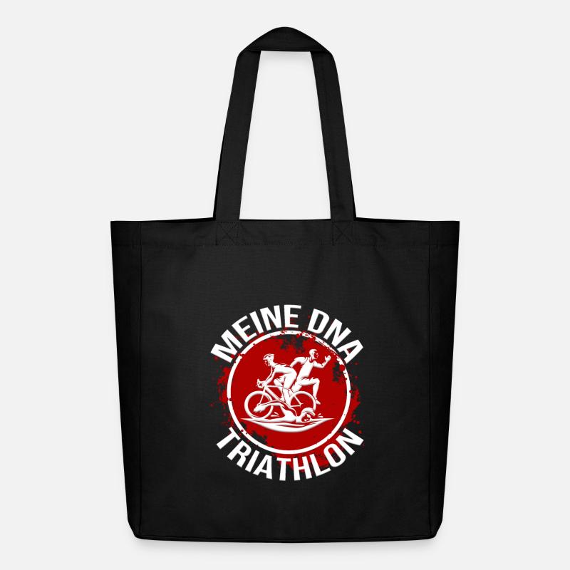 Mein DNA - Triathlon - Midweight recycelter Stoffbeutel von Stanley/Stella - Schwarz