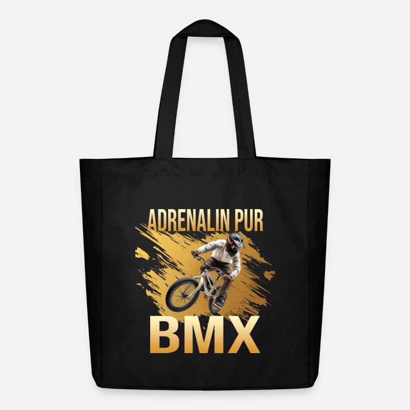 Adrenalin pur - Midweight recycelter Stoffbeutel von Stanley/Stella - Schwarz