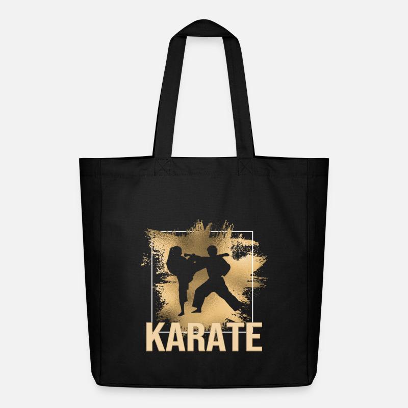 Karate - Midweight recycelter Stoffbeutel von Stanley/Stella - Schwarz