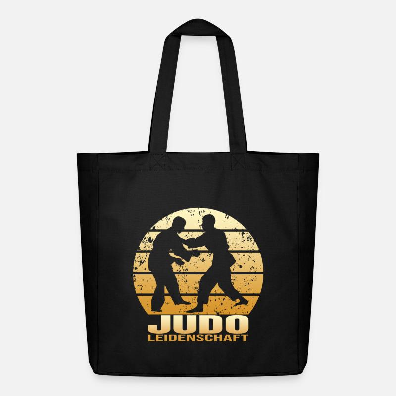 Judo Leidenschaft - Midweight recycelter Stoffbeutel von Stanley/Stella - Schwarz