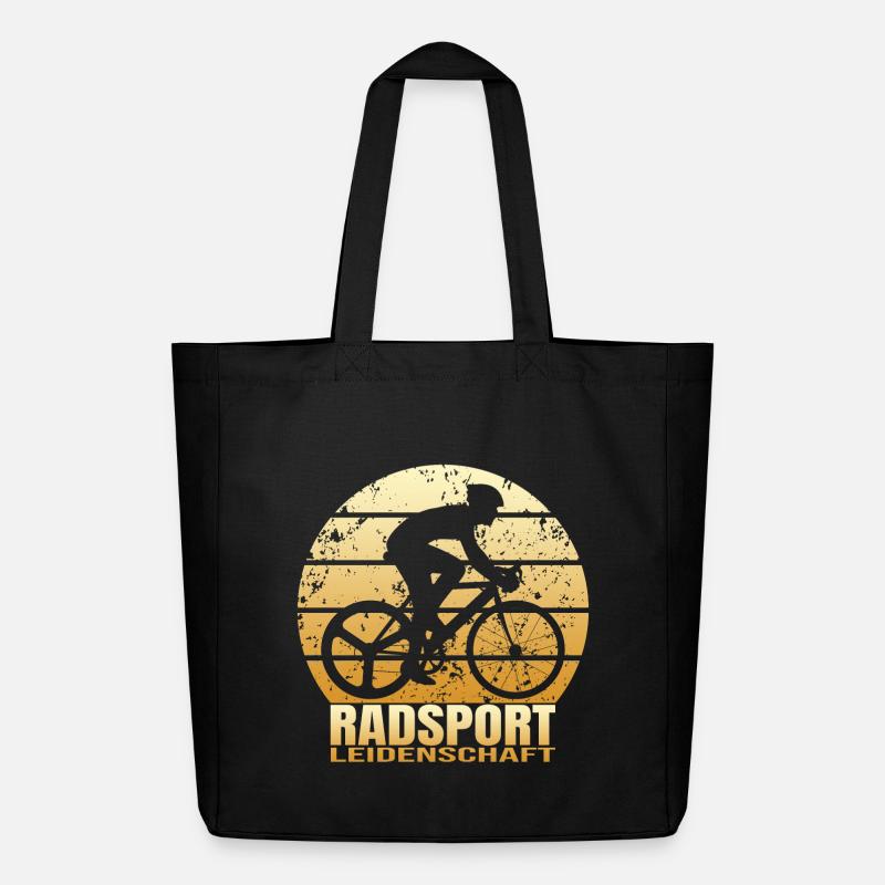 Radsport Leidenschaft - Midweight recycelter Stoffbeutel von Stanley/Stella - Schwarz