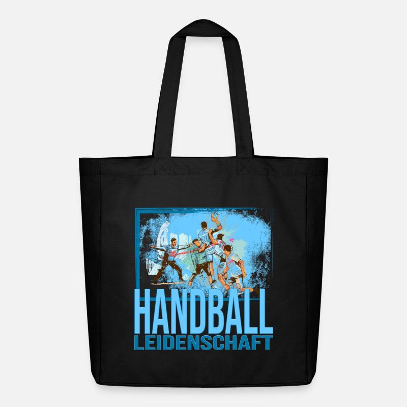 Handball Leidenschaft - Midweight recycelter Stoffbeutel von Stanley/Stella - Schwarz