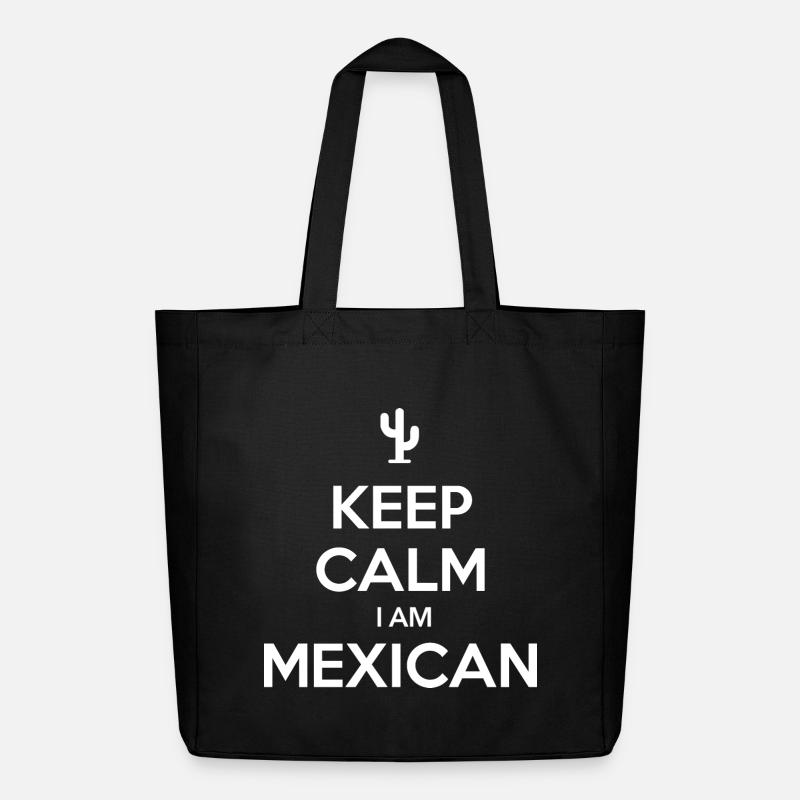 KEEP CALM I AM MEXICAN Mexico Mexiko - Midweight recycelter Stoffbeutel von Stanley/Stella - Schwarz
