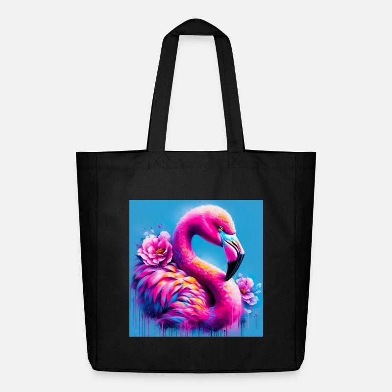 Flamingo - Midweight recycelter Stoffbeutel von Stanley/Stella - Schwarz