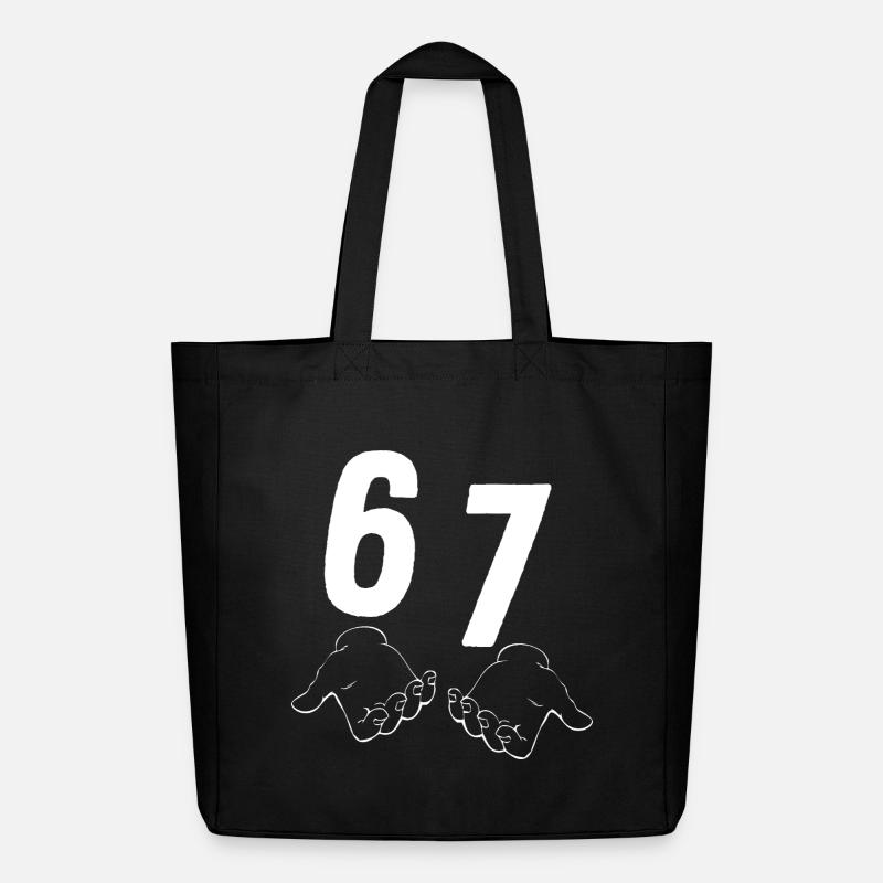 67 Six Seven - Midweight recycelter Stoffbeutel von Stanley/Stella - Schwarz
