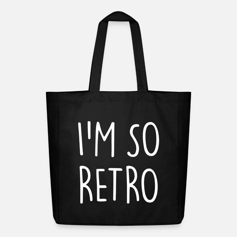 I'm so Retro - Midweight recycelter Stoffbeutel von Stanley/Stella - Schwarz