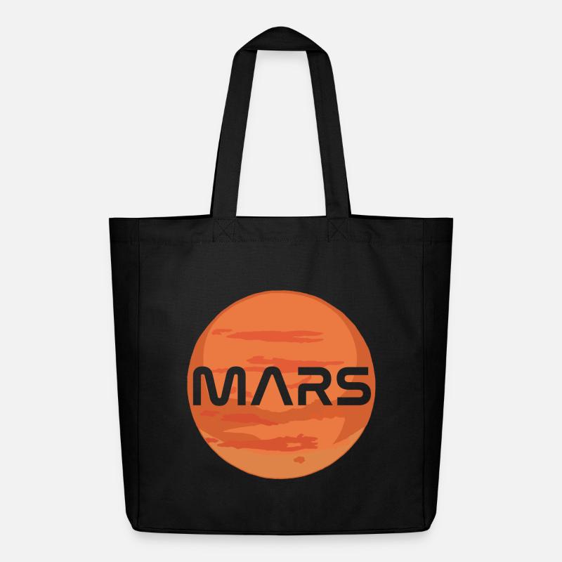 Planet Mars - Midweight recycelter Stoffbeutel von Stanley/Stella - Schwarz