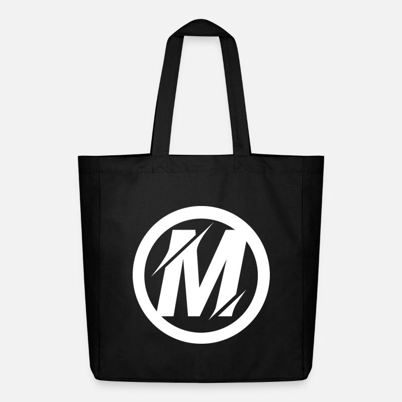 M Logo Artwork - Midweight Recycled Tote Bag by Stanley/Stella - black
