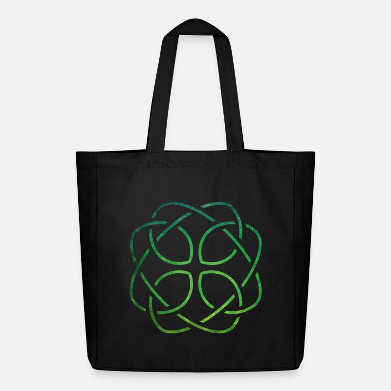 Celtic Knot - Midweight recycelter Stoffbeutel von Stanley/Stella - Schwarz