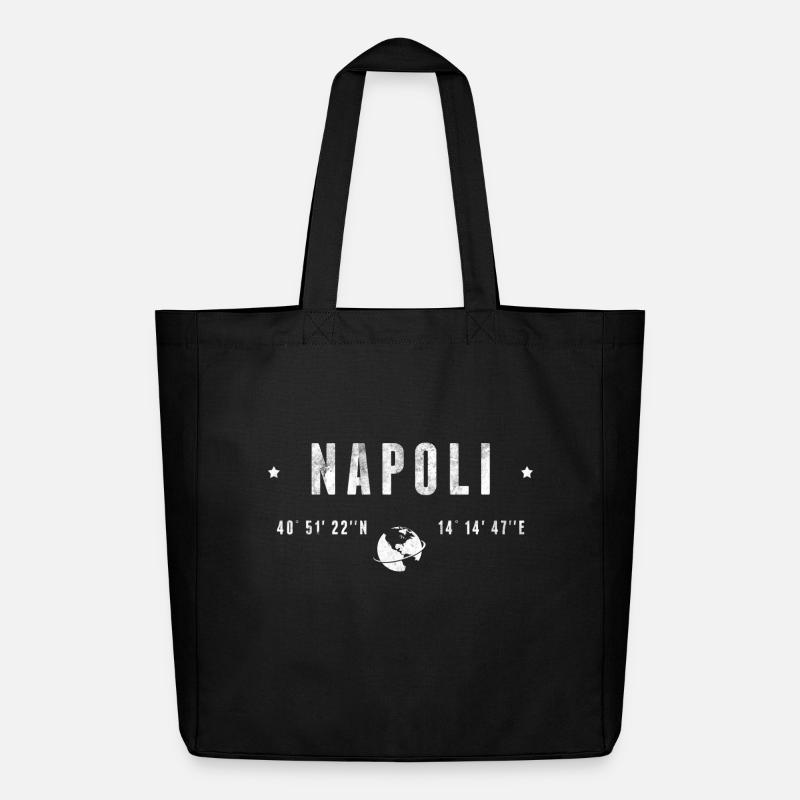 Napoli - Midweight recycelter Stoffbeutel von Stanley/Stella - Schwarz