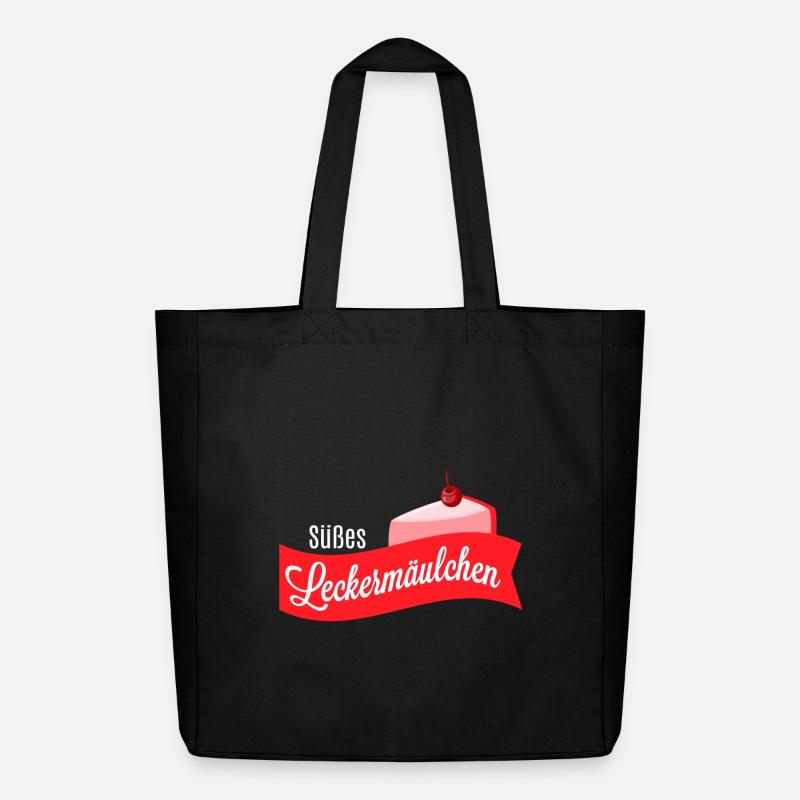 Süßes Leckermäulchen - Süßigkeitenshirt - Midweight recycelter Stoffbeutel von Stanley/Stella - Schwarz
