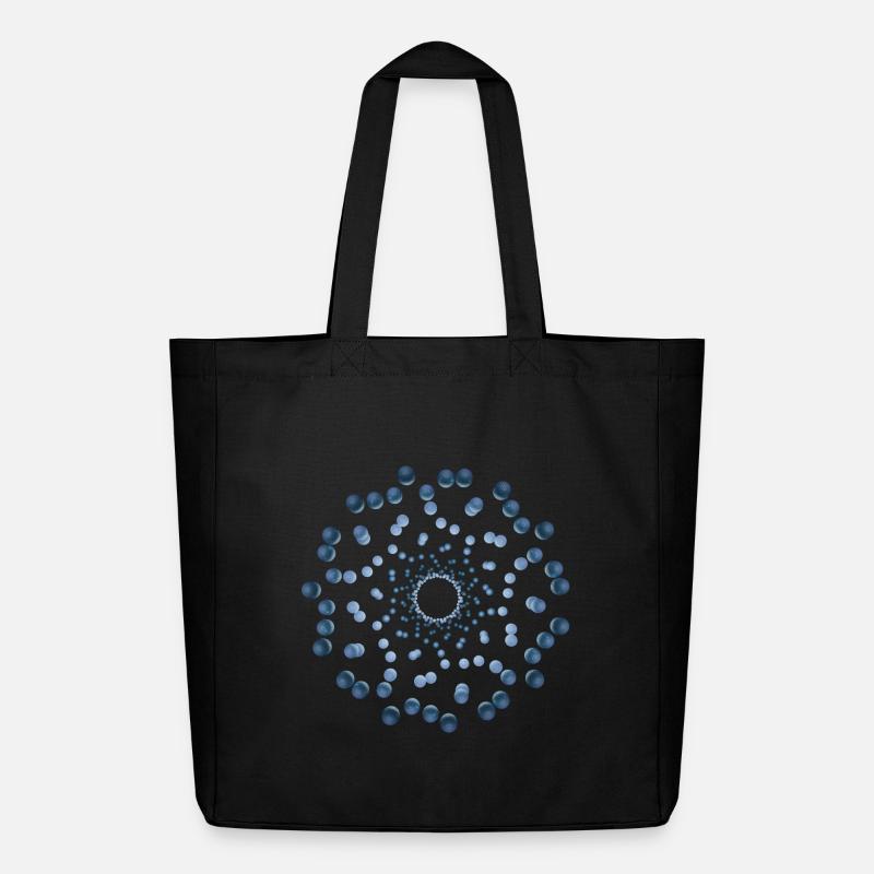 atom - Cellular three - Midweight Recycled Tote Bag by Stanley/Stella - black