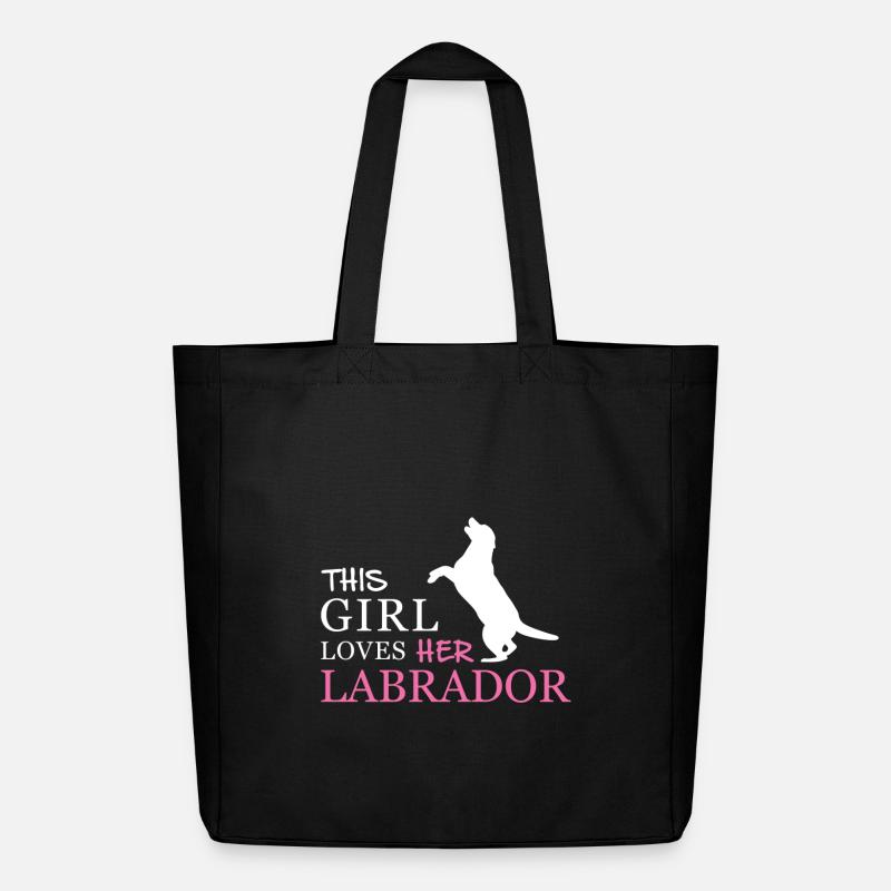Labrador - Midweight recycelter Stoffbeutel von Stanley/Stella - Schwarz