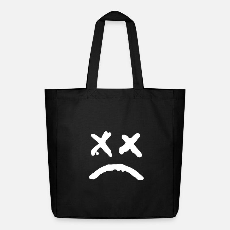 Visage graffiti expressif - x - yeux - Tote bag Stanley/Stella Midweight recyclé - noir