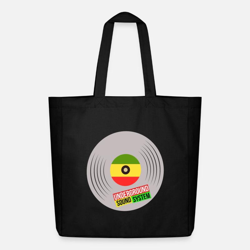 Système sonore vinyle souterrain - Tote bag Stanley/Stella Midweight recyclé - noir