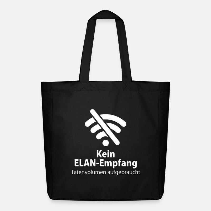 Handy Wlan Elan Smartphone Datenvolumen Geschenk - Midweight recycelter Stoffbeutel von Stanley/Stella - Schwarz