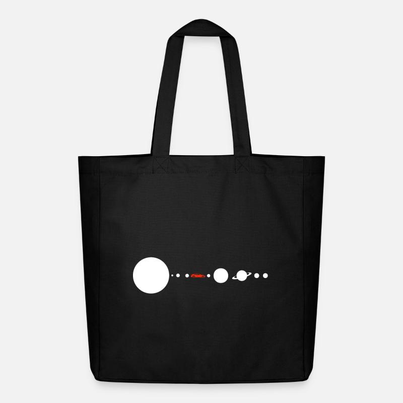 Tesla in Space Solar System SpaceX - Midweight recycelter Stoffbeutel von Stanley/Stella - Schwarz