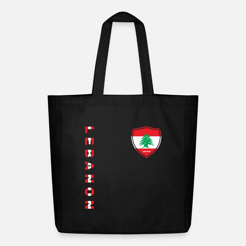 Libanon Beirut Libanese Libanesin Libanesisch LBN - Midweight recycelter Stoffbeutel von Stanley/Stella - Schwarz