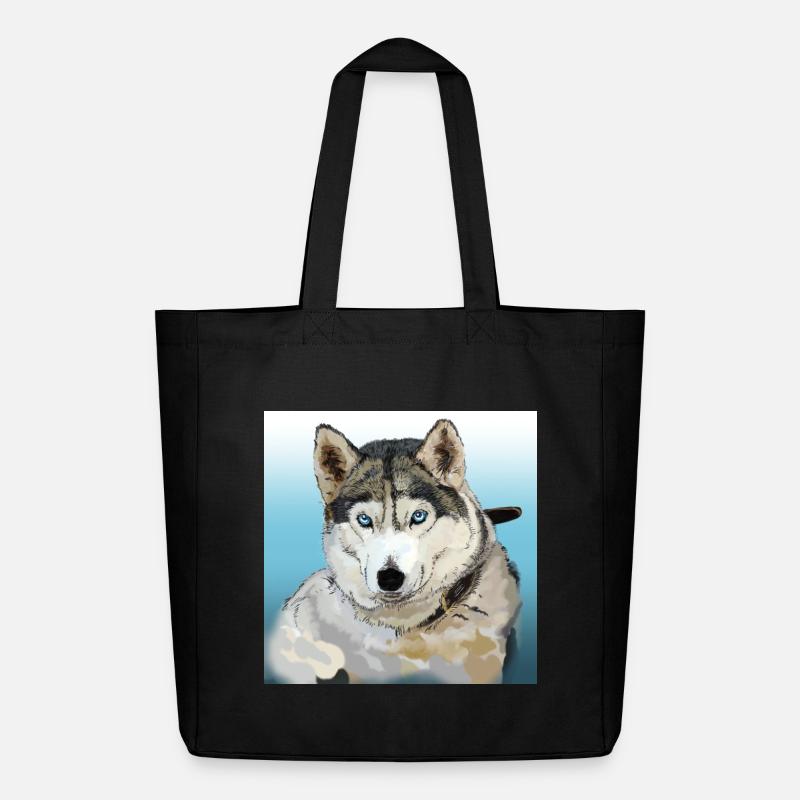 Husky - Midweight recycelter Stoffbeutel von Stanley/Stella - Schwarz
