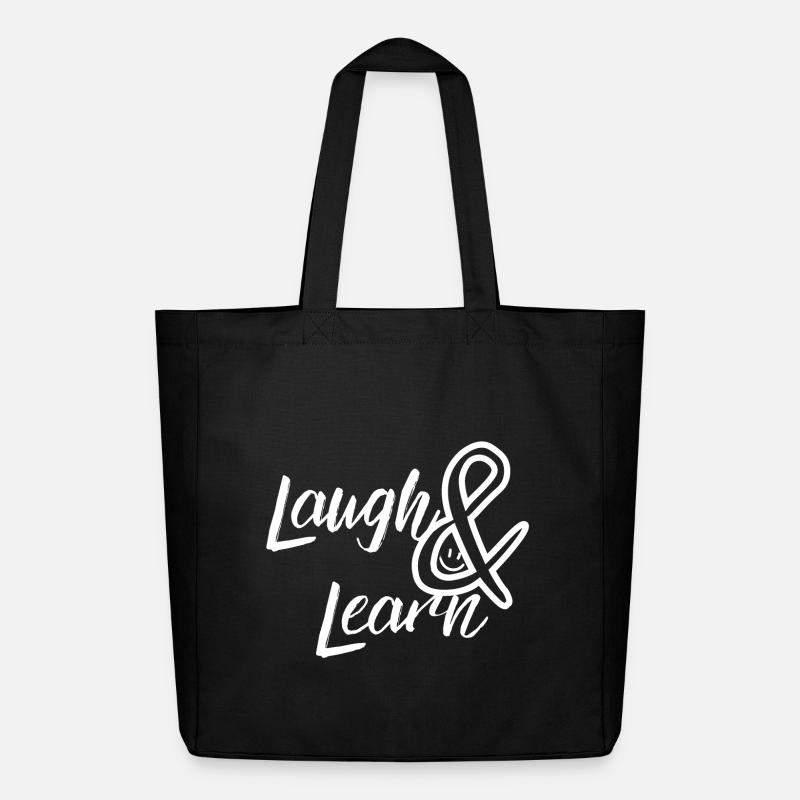 Laugh and Learn - Midweight recycelter Stoffbeutel von Stanley/Stella - Schwarz