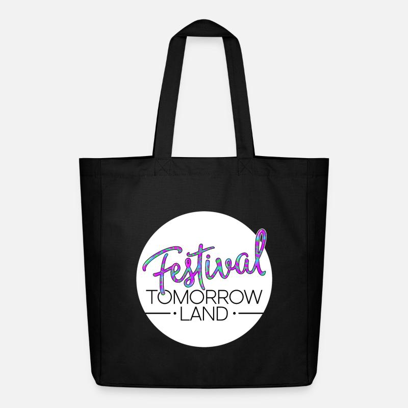 Tomorrowland Festival - Midweight recycelter Stoffbeutel von Stanley/Stella - Schwarz